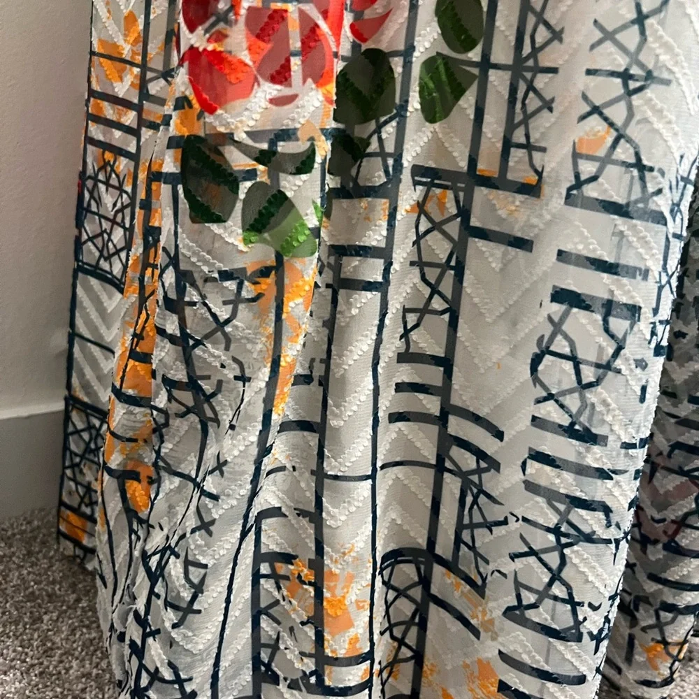 Bhanuni By JYOTI The Marilla Maxi Dress Boho Antropologie Embroidery Size XL - Picture 9 of 14